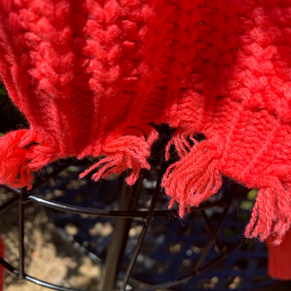Settledown Chunky Knit orange zippered hoody Cardigan Sweater - Picture 6 of 11
